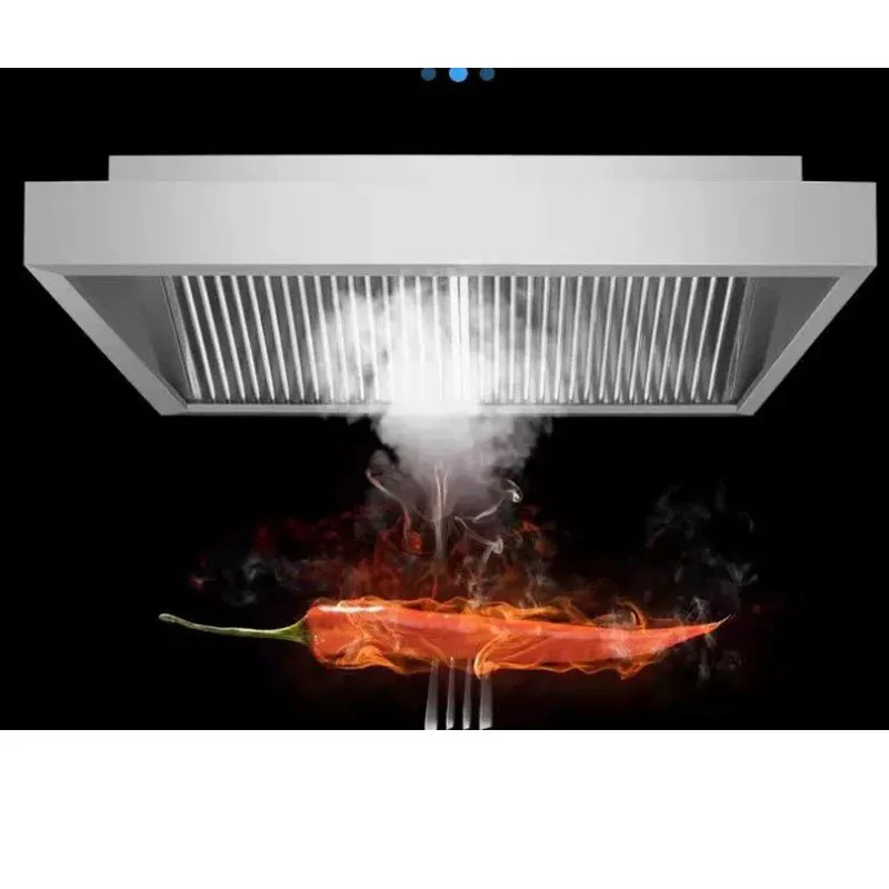 Commercial Kitchen Hood Cleaning - Commerciële keukenafzuigkap, verdikte roestvrijstalen olieafscheiding, eenvoudig