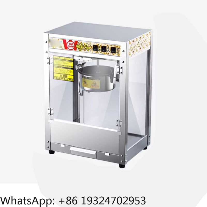 Commercial Popcorn Machine - Volledig Automatische Commerciële Popcornmachine 220/110V RVS