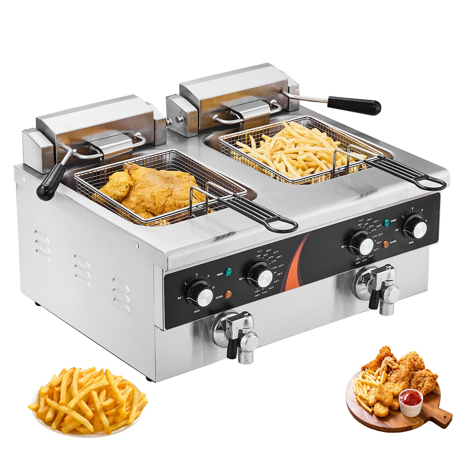 Induction Cooker Commercial - Commerciële friteuse 3500W, elektrische friteuse met