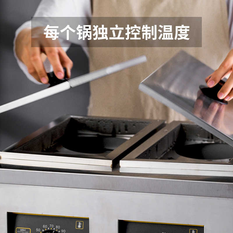 Commerciële dubbelkop vierkops - Induction Cooker Commercial recensie en prijs