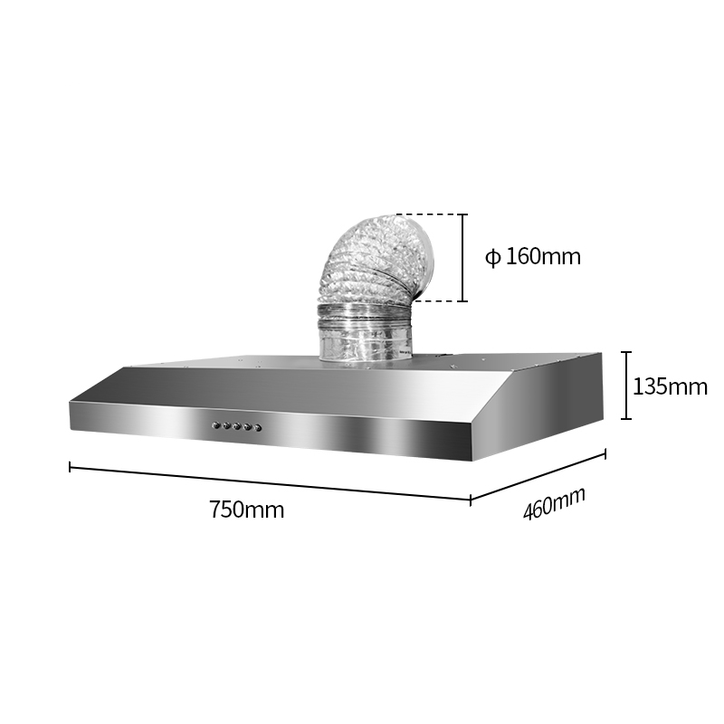 Slanke wandgemonteerde afzuigk - Commercial Kitchen Hood Cleaning recensie en prijs