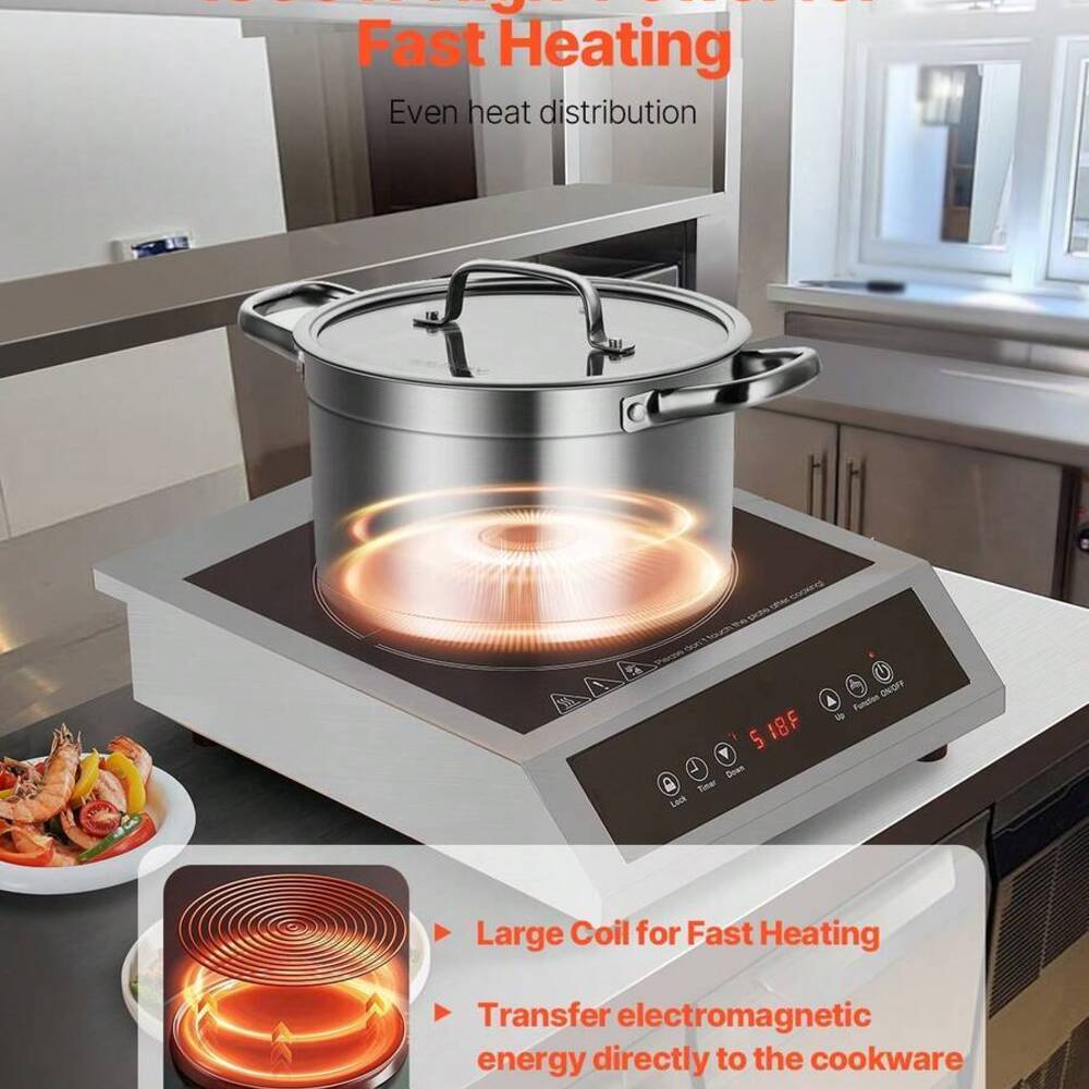 Draagbare kookplaat, 1800W com - Induction Cooker Commercial recensie en prijs