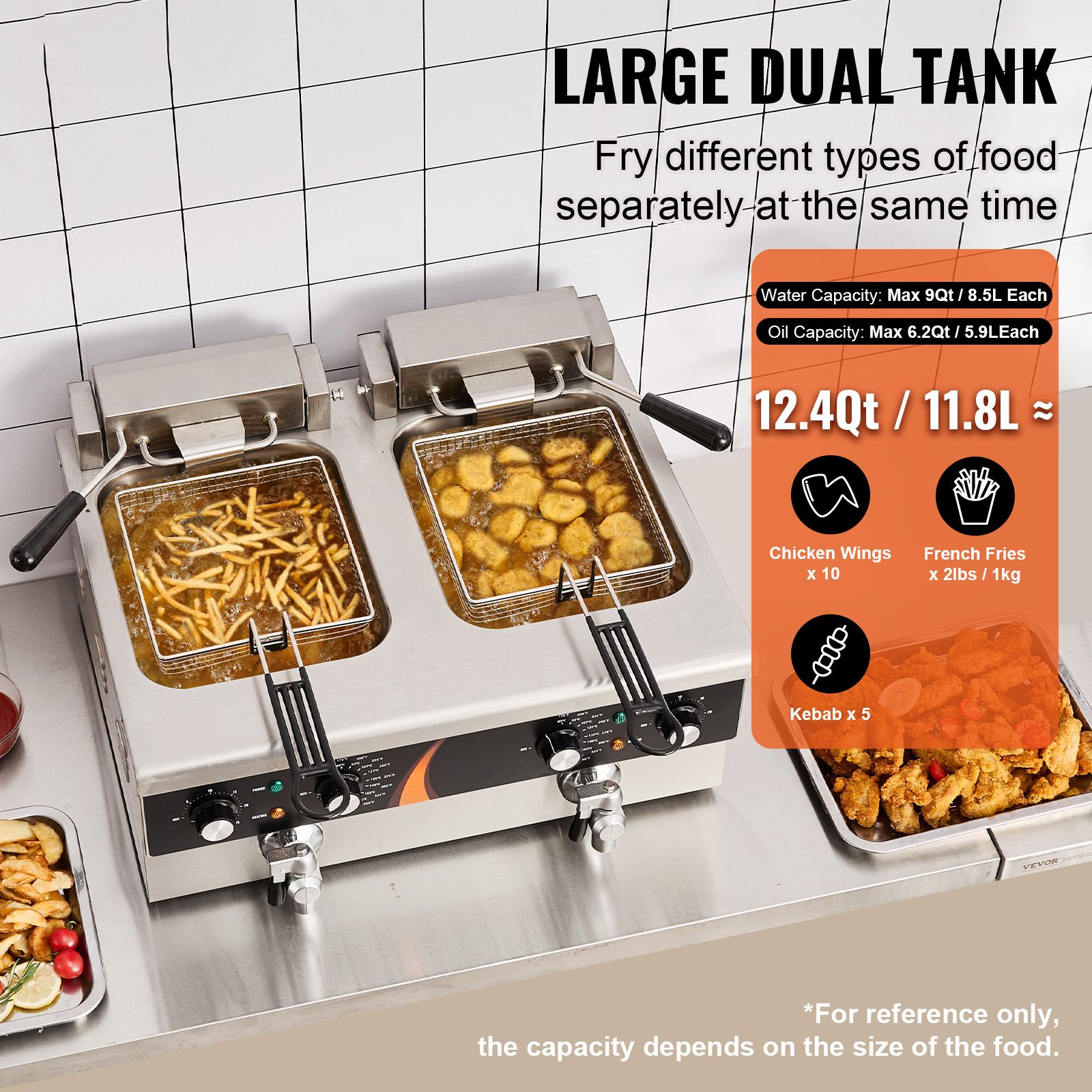 Commerciële friteuse 3500W, el - Induction Cooker Commercial recensie en prijs